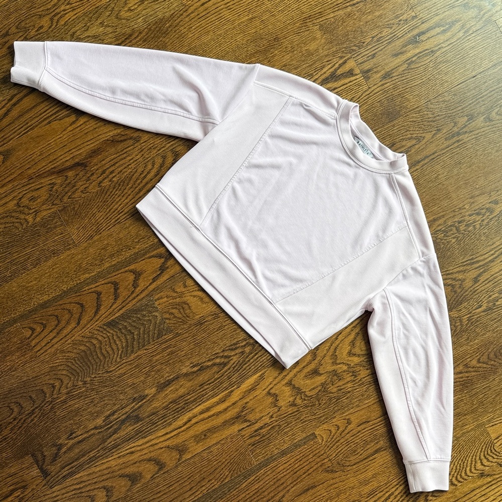 Athleta Pale Pink Sweatshirt Top